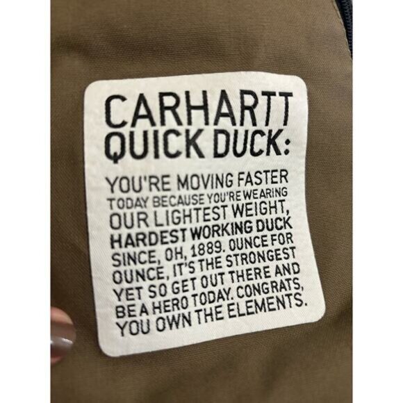 Carhartt Quick Duck Woodward Jacket, brown, 2XL, utility, cold weather, heavy - Picture 8 of 10